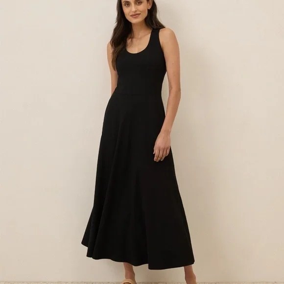 Pact Open Back Maxi Dress in Black - Picture 4 of 8